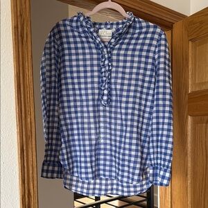 Blue Checkered J. Crew Men's Shirt